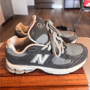 New Balance Kids' Charcoal and Light Gray Sneakers